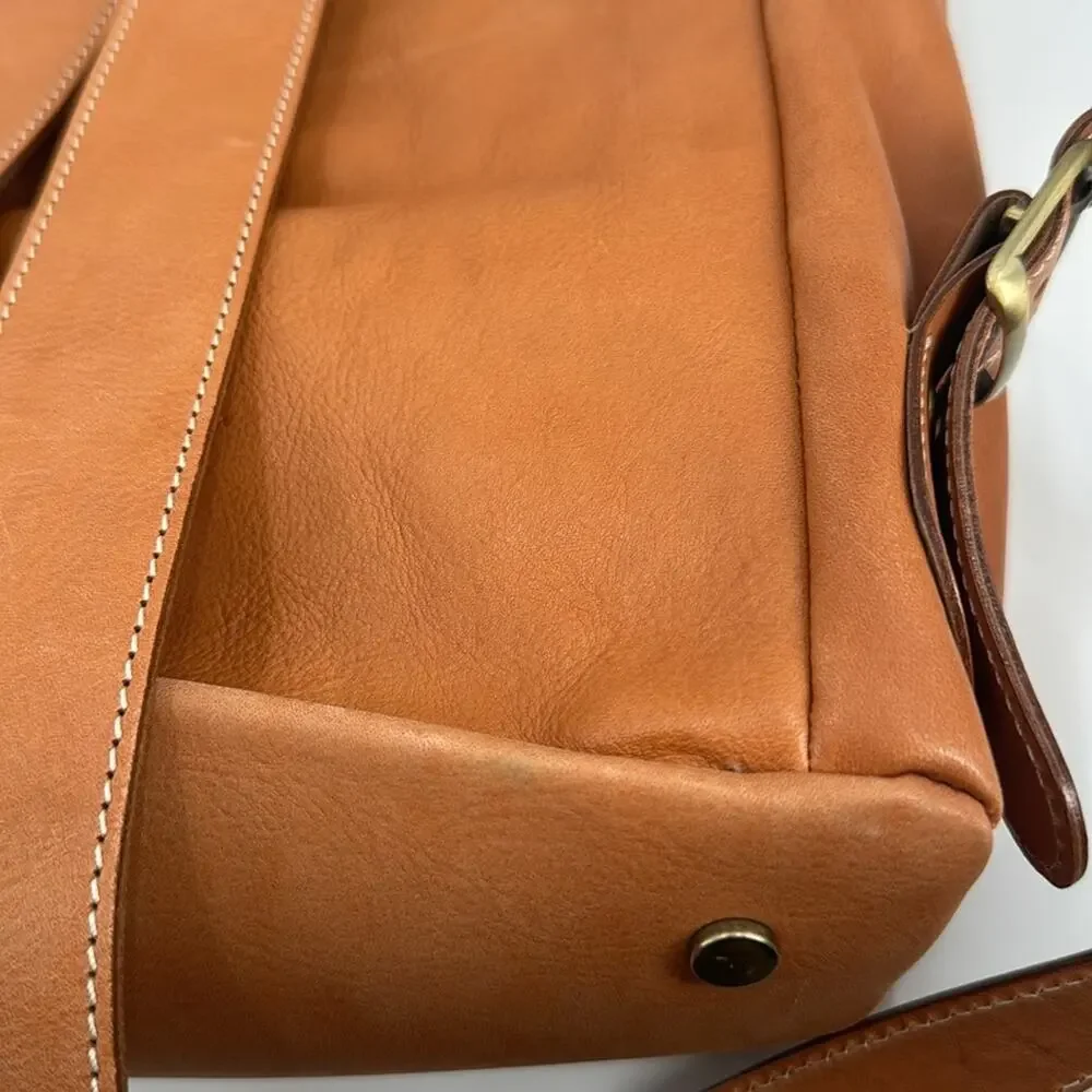 NWT Anonimo Fiorentino Vera Pelle Genuine Natural Leather drawstring Backpack
